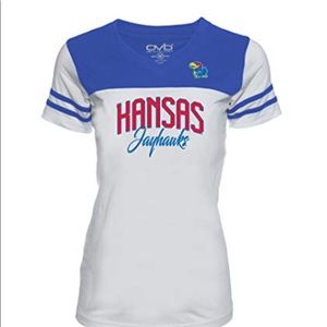 Kansas Jayhawks Football Tee NWT Juniors XL